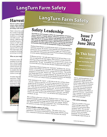 Langturn Safety Newsletter Langturn Safety Newsletter